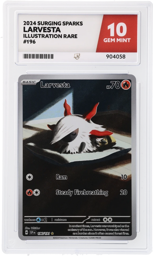 ACE 10 - Larvesta - 196/191 - Surging Sparks - Pokemon