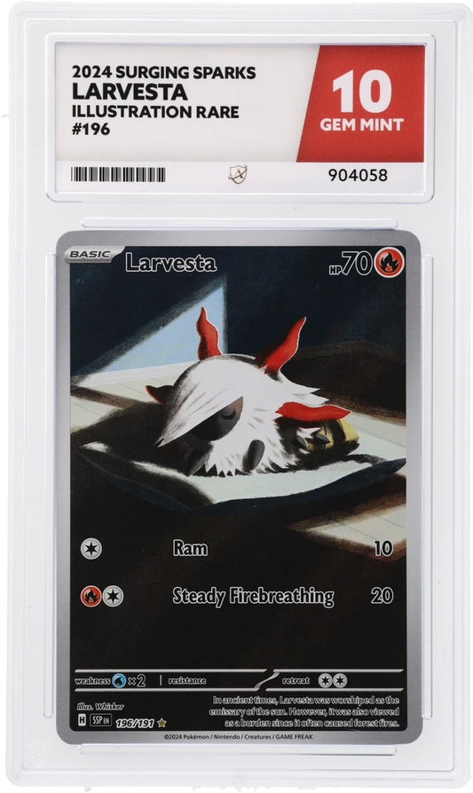 ACE 10 - Larvesta - 196/191 - Surging Sparks - Pokemon