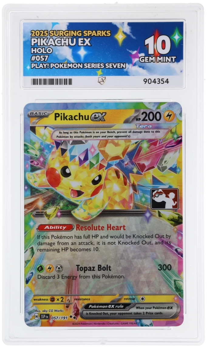 ACE 10 - Pikachu ex - 057/191 - Surging Sparks - Play! Pokemon Series Seven - Pokemon