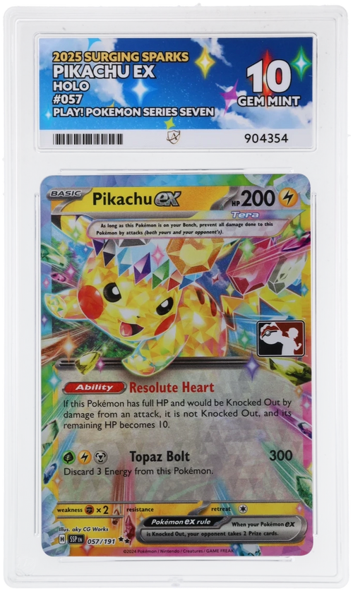 ACE 10 - Pikachu ex - 057/191 - Surging Sparks - Play! Pokemon Series Seven - Pokemon