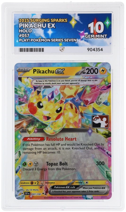 ACE 10 - Pikachu ex - 057/191 - Surging Sparks - Play! Pokemon Series Seven - Pokemon