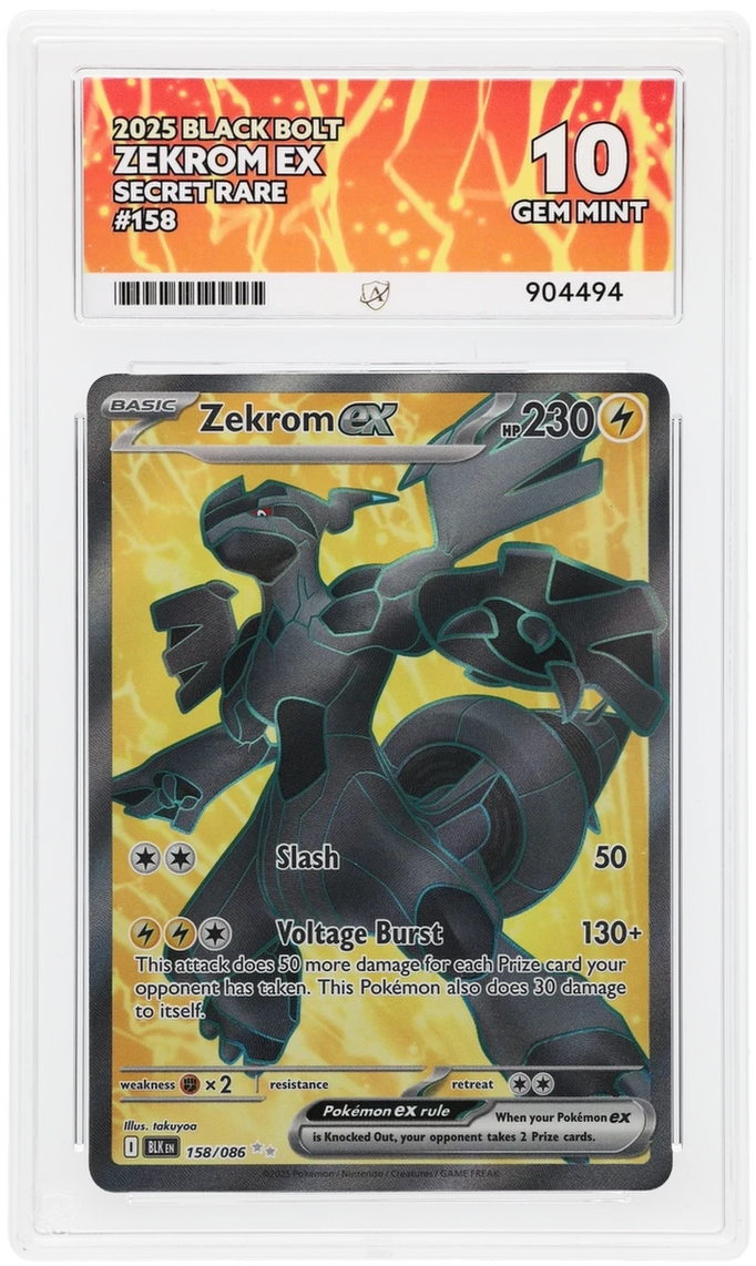 ACE 10 - Zekrom ex - 158/086 - Black Bolt - Pokemon