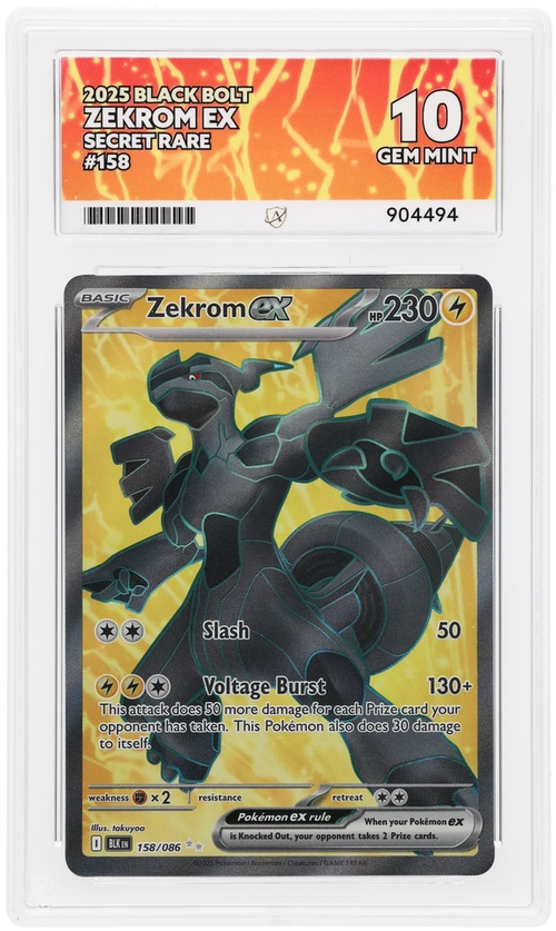 ACE 10 - Zekrom ex - 158/086 - Black Bolt - Pokemon