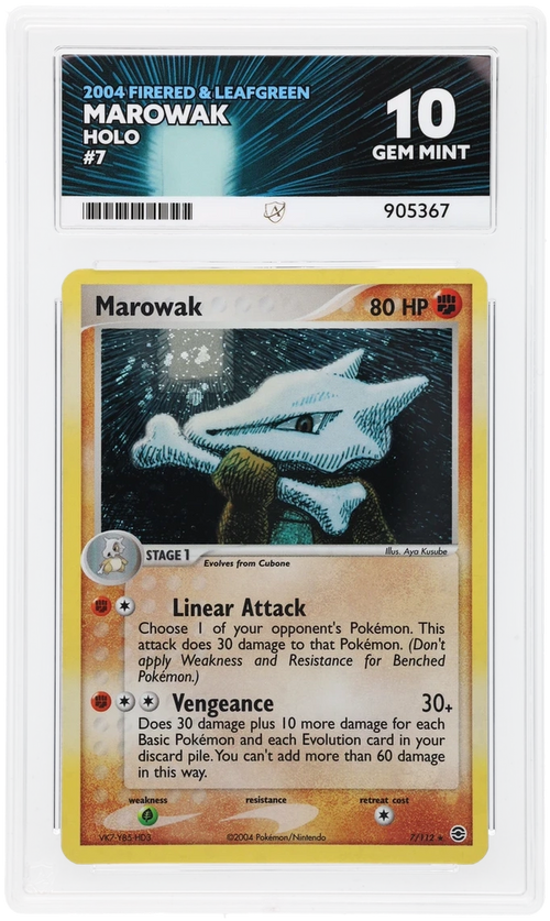 ACE 10 - Marowak - 7/112 - FireRed & LeafGreen - Pokemon - front