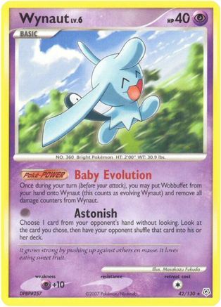 Wynaut 42/130 - Diamond and Pearl Reverse Holofoil