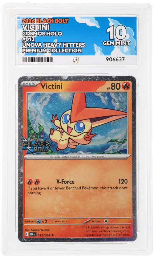 ACE 10 - Victini - 012/086 - Black Bolt - Unova Heavy Hitters Premium Collection - Pokemon