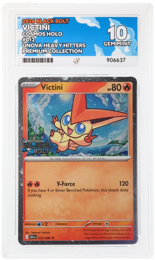 ACE 10 - Victini - 012/086 - Black Bolt - Unova Heavy Hitters Premium Collection - Pokemon
