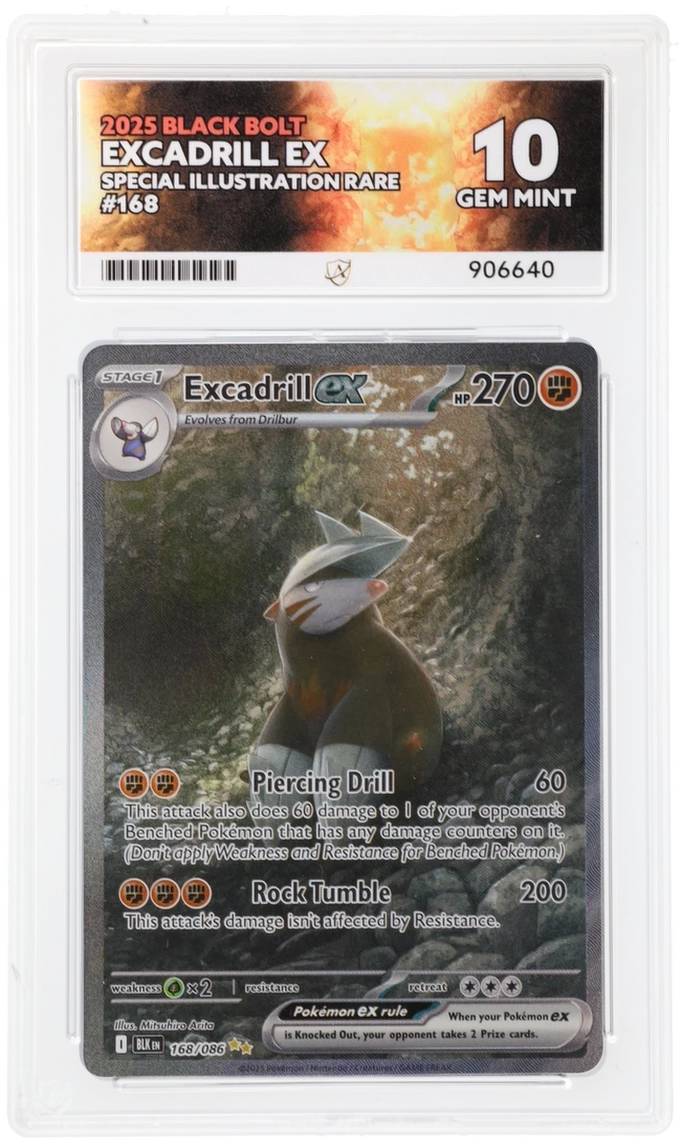 ACE 10 - Excadrill ex - 168/086 - Black Bolt - Pokemon