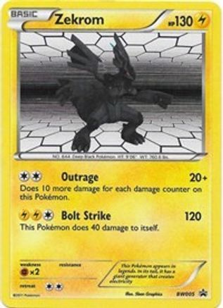 Zekrom - BW005 BW005/101 - Black and White Promos Holofoil