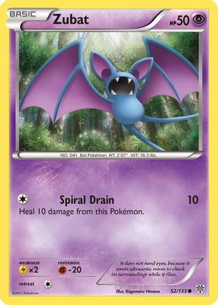Zubat (52) 52/135 - Plasma Storm Reverse Holofoil