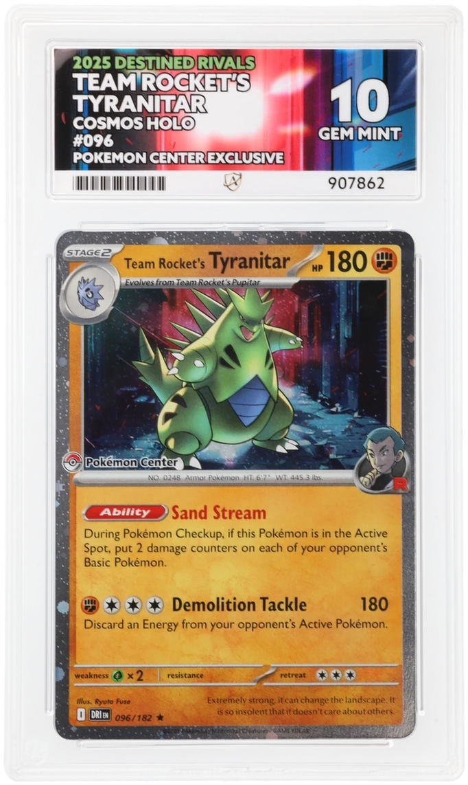 ACE 10 - Team Rocket's Tyranitar - 096/182 - Destined Rivals - Pokemon Center Exclusive - Pokemon