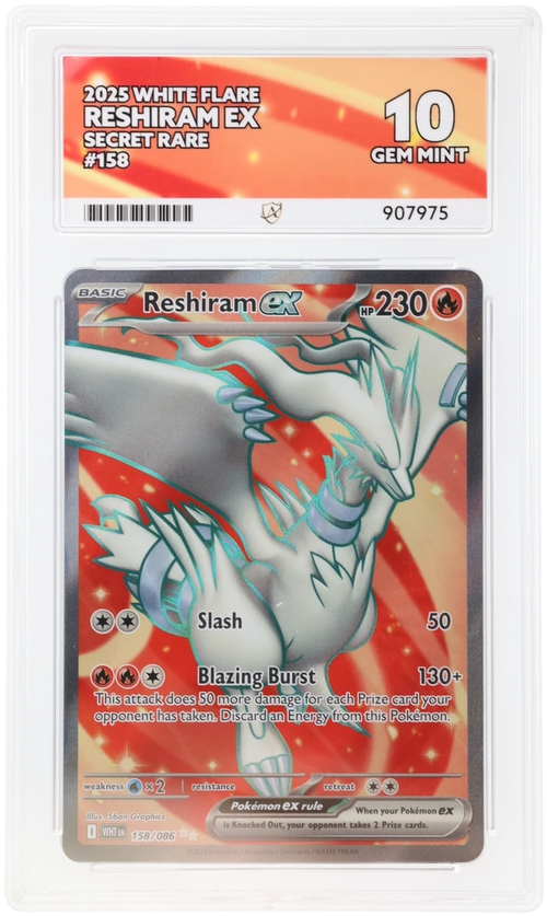 ACE 10 - Reshiram ex - 158/086 - White Flare - Pokemon