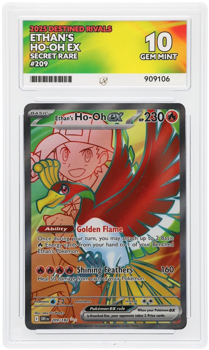 ACE 10 - Ethan's Ho-Oh ex - 209/182 - Destined Rivals - Pokemon