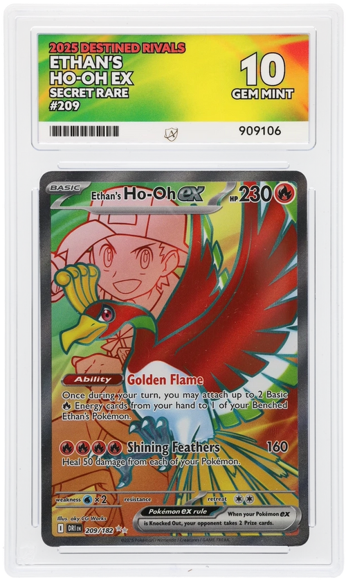 ACE 10 - Ethan's Ho-Oh ex - 209/182 - Destined Rivals - Pokemon