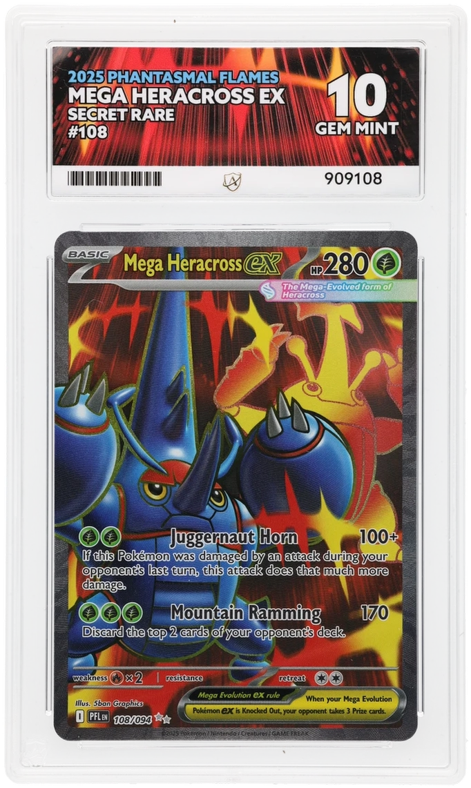 ACE 10 - Mega Heracross ex - 108/094 - Phantasmal Flames - Pokemon