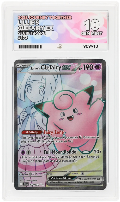 ACE 10 - Lillie's Clefairy ex - 173/159 - Journey Together - Pokemon