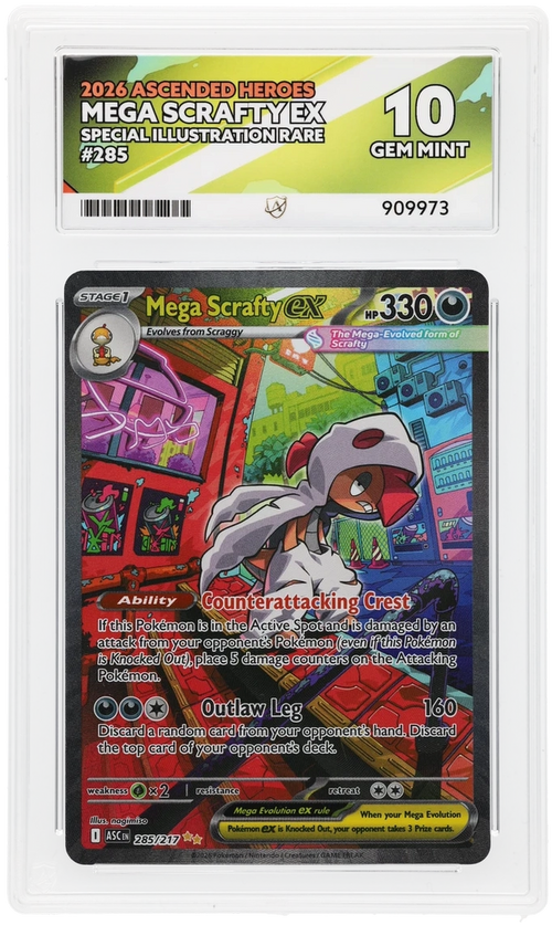ACE 10 - Mega Scrafty ex - 285/217 - Ascended Heroes - Pokemon