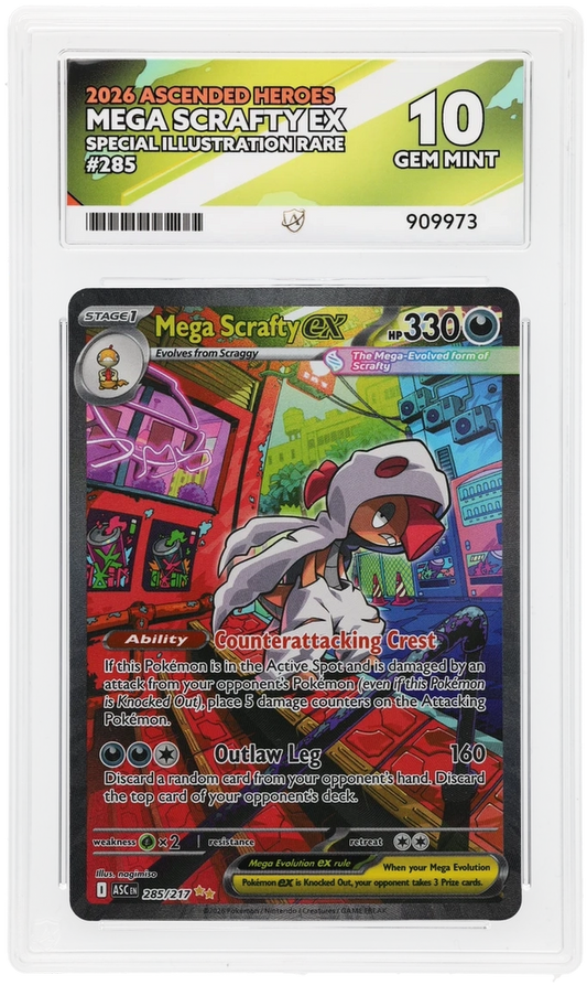 ACE 10 - Mega Scrafty ex - 285/217 - Ascended Heroes - Pokemon
