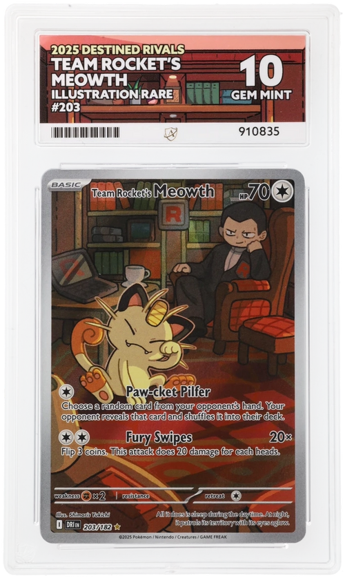 ACE 10 - Team Rocket's Meowth - 203/182 - Destined Rivals - Pokemon