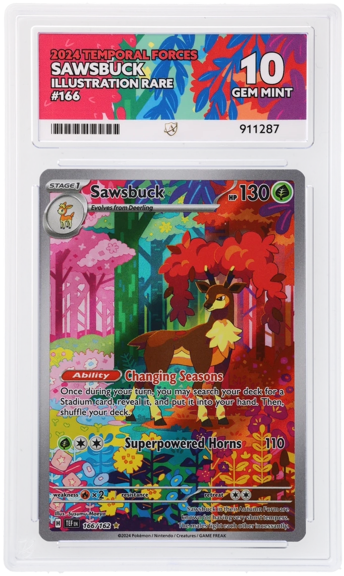 ACE 10 - Sawsbuck - 166/162 - Temporal Forces - Pokemon