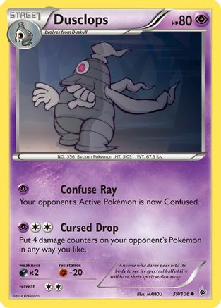 Dusclops 39/106 - XY  Flashfire Reverse Holofoil