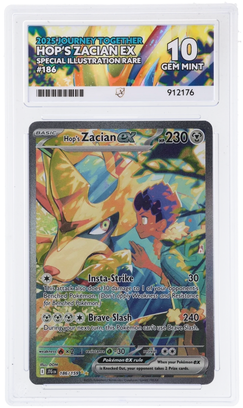 ACE 10 - Hop's Zacian ex - 186/159 - Journey Together - Pokemon