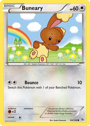 Buneary 84/106 - XY  Flashfire Reverse Holofoil