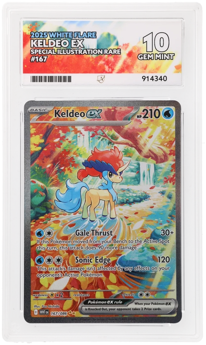 ACE 10 - Keldeo ex - 167/086 - White Flare - Pokemon