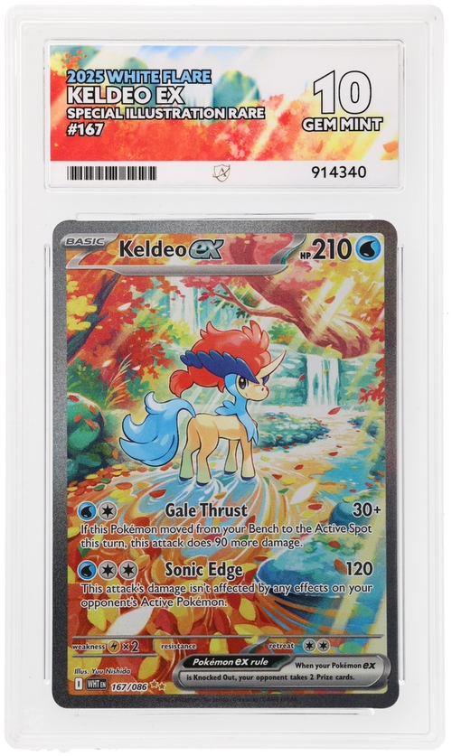 ACE 10 - Keldeo ex - 167/086 - White Flare - Pokemon