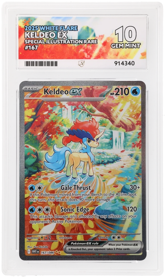 ACE 10 - Keldeo ex - 167/086 - White Flare - Pokemon