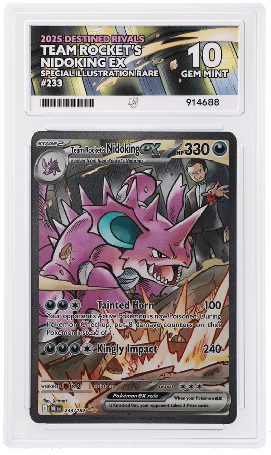 ACE 10 - Team Rocket's Nidoking ex - 233/182 - Destined Rivals - Pokemon