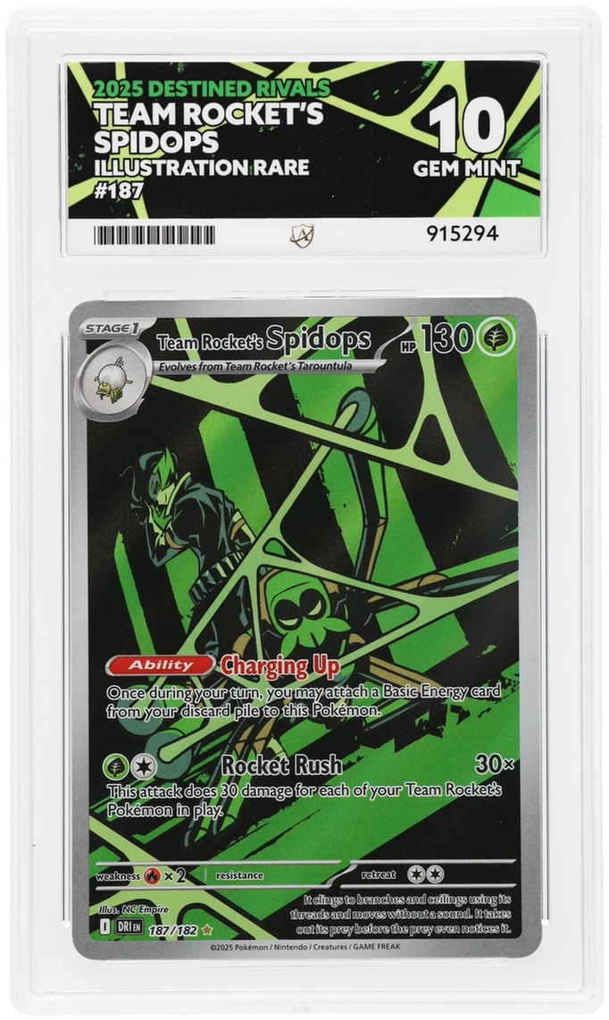 ACE 10 - Team Rocket's Spidops - 187/182 - Destined Rivals - Pokemon