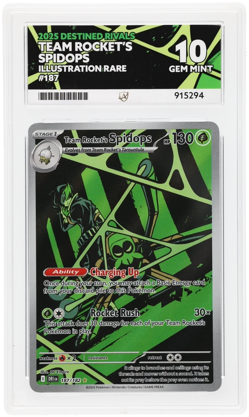 ACE 10 - Team Rocket's Spidops - 187/182 - Destined Rivals - Pokemon
