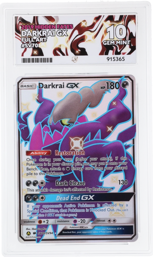 ACE 10 - Darkrai GX - SV70/SV94 - Hidden Fates - Pokemon
