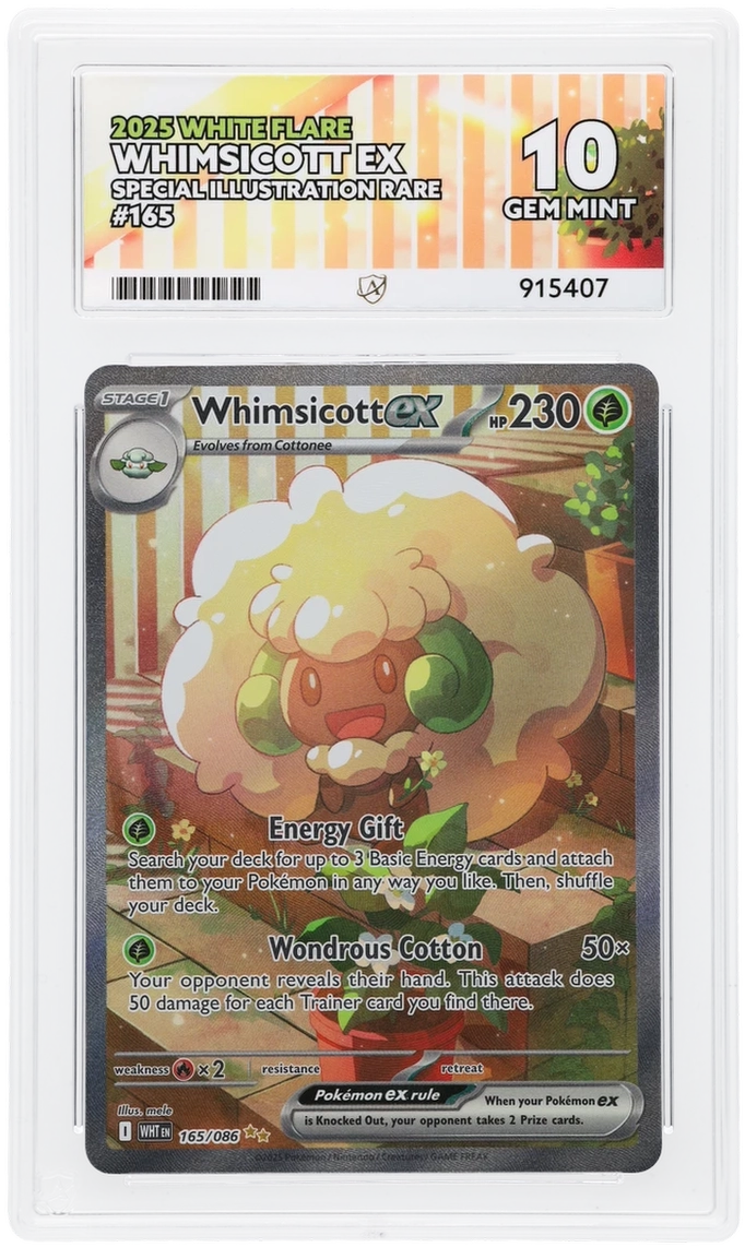 ACE 10 - Whimsicott ex - 165/086 - White Flare - Pokemon