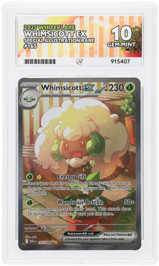 ACE 10 - Whimsicott ex - 165/086 - White Flare - Pokemon