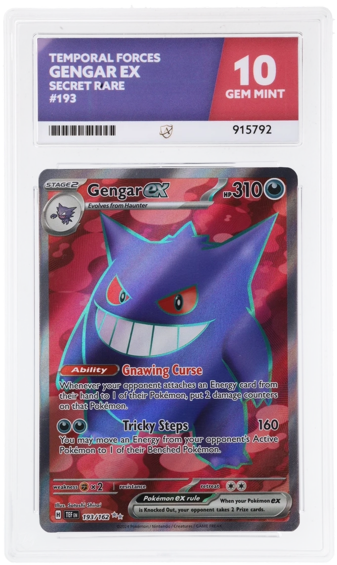 ACE 10 - Gengar ex - 193/162 - Temporal Forces - Pokemon