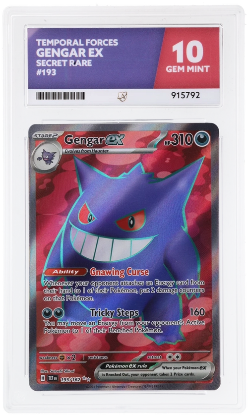 ACE 10 - Gengar ex - 193/162 - Temporal Forces - Pokemon
