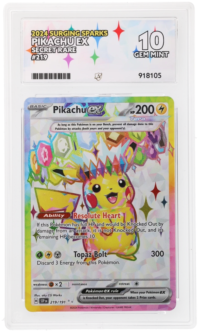 ACE 10 - Pikachu ex - 219/191 - Surging Sparks - Pokemon