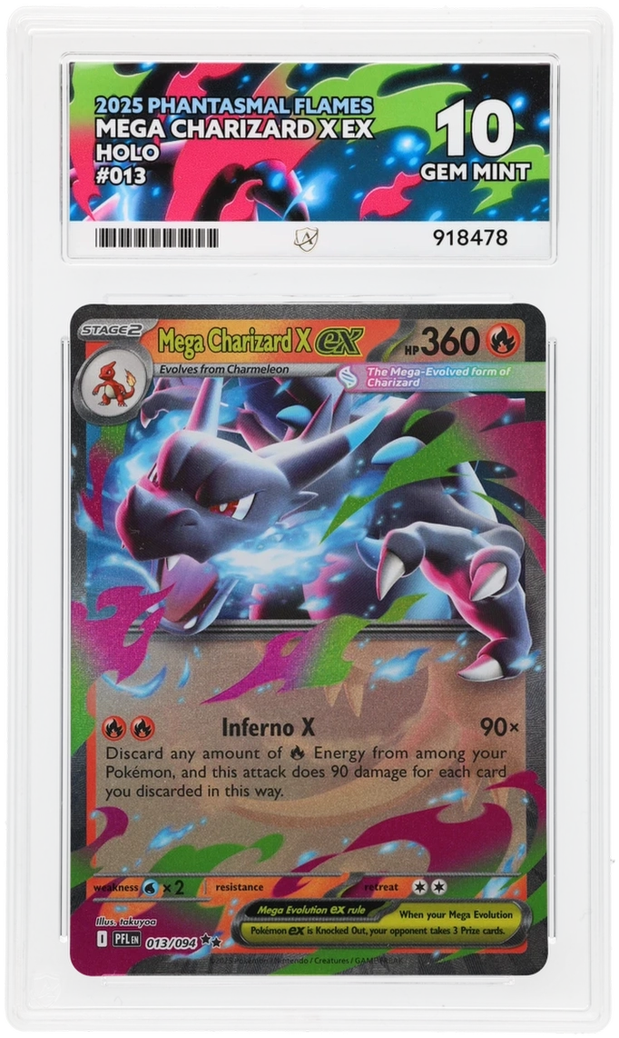 ACE 10 - Mega Charizard X ex - 013/094 - Phantasmal Flames - Pokemon