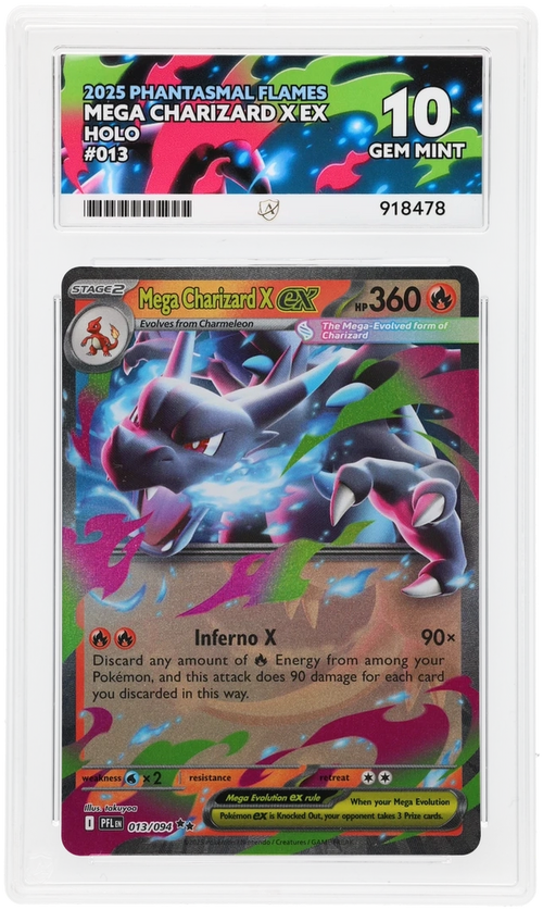 ACE 10 - Mega Charizard X ex - 013/094 - Phantasmal Flames - Pokemon