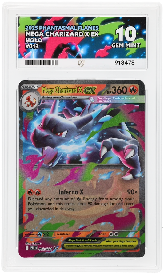 ACE 10 - Mega Charizard X ex - 013/094 - Phantasmal Flames - Pokemon