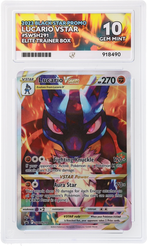 ACE 10 - Lucario VSTAR - SWSH291 - Black Star Promo - Elite Trainer Box - Pokemon
