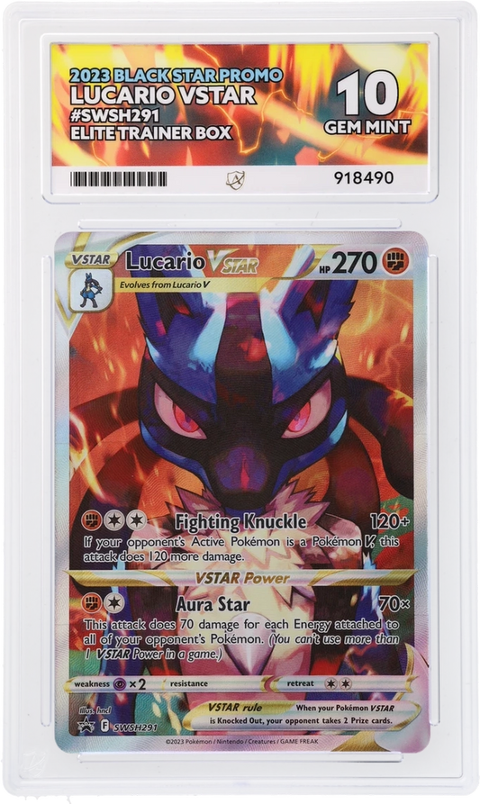 ACE 10 - Lucario VSTAR - SWSH291 - Black Star Promo - Elite Trainer Box - Pokemon