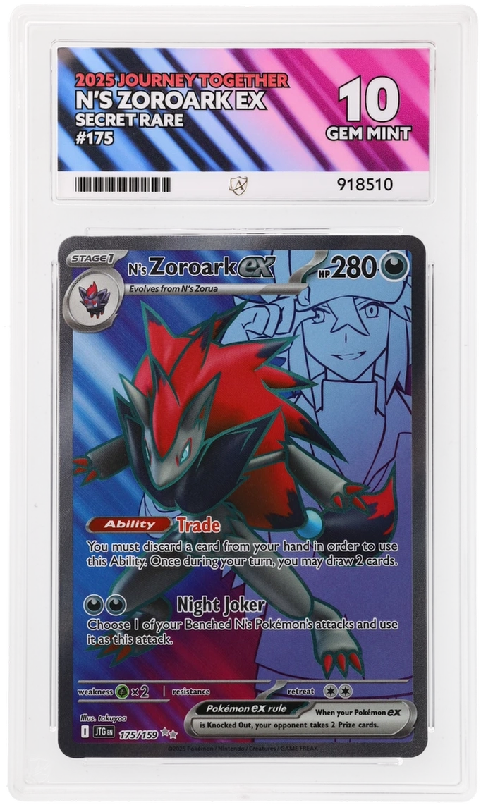 ACE 10 - N's Zoroark ex - 175/159 - Journey Together - Pokemon