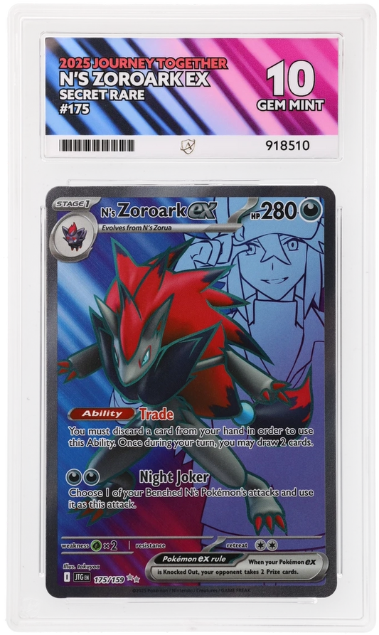 ACE 10 - N's Zoroark ex - 175/159 - Journey Together - Pokemon