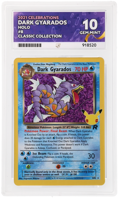 ACE 10 - Dark Gyarados - 8/82 - Celebrations - Classic Collection - Pokemon