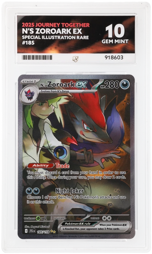 ACE 10 - N's Zoroark ex - 185/159 - Journey Together - Pokemon
