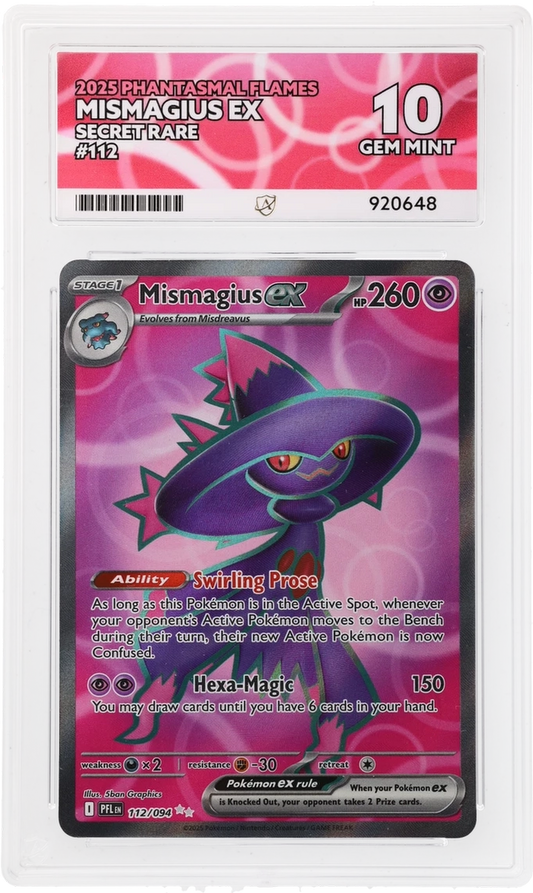 ACE 10 - Mismagius ex - 112/094 - Phantasmal Flames - Pokemon