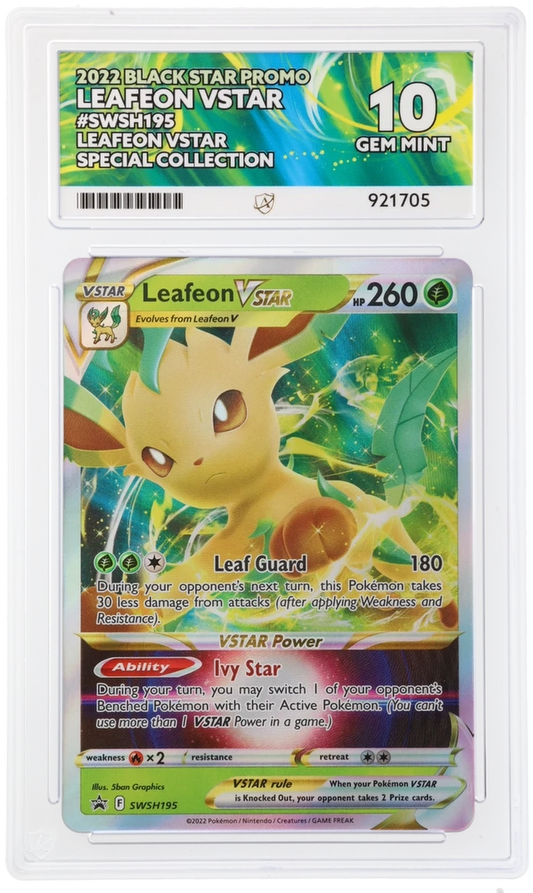 ACE 10 - Leafeon VSTAR - SWSH195 - Black Star Promo - Pokemon